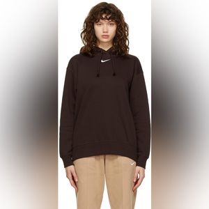 Nike Brown Fleece Sportswear Essential Hoodie
